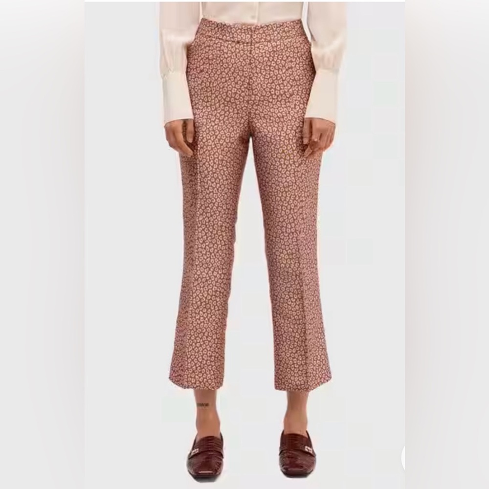 NWOT Kate Spade leopard print Cropped Pants.. Size 2